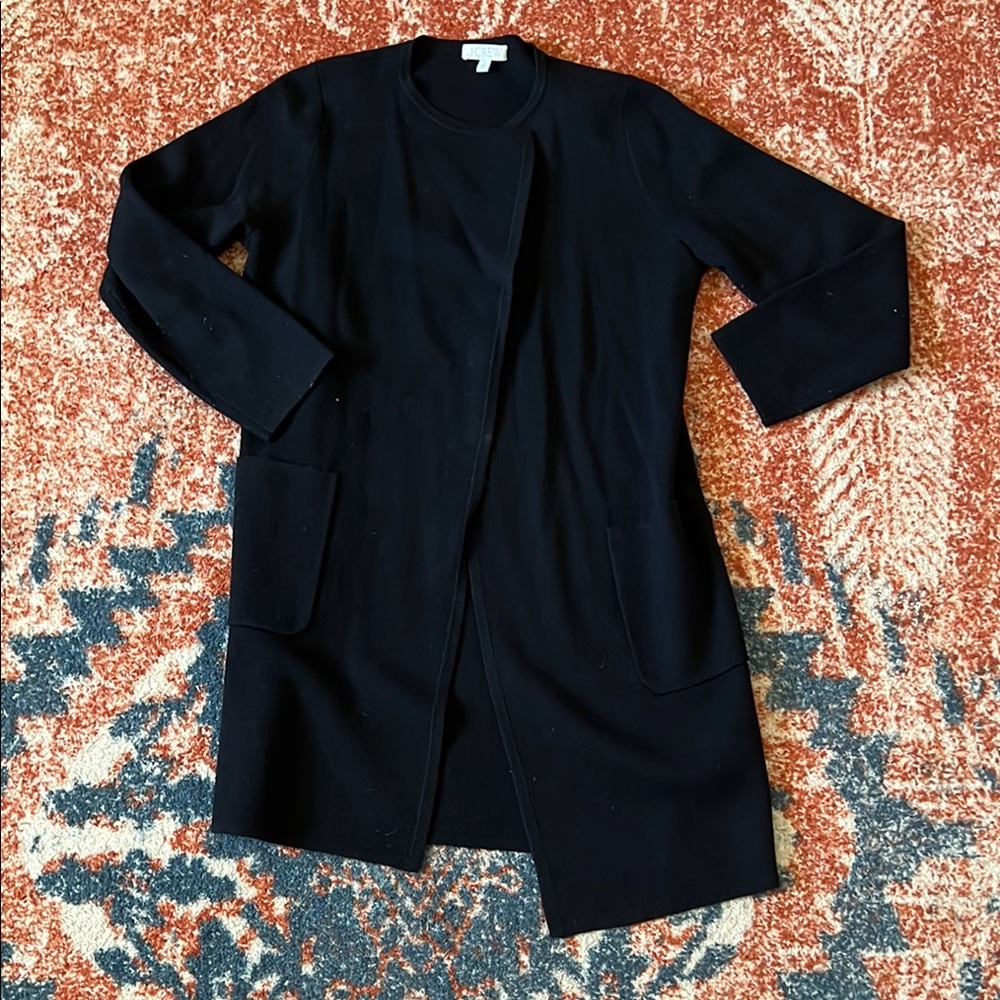 J.Crew Black Long Sleeve Open Front Cardigan